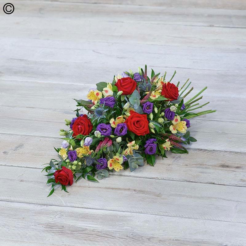 Woodland Rose & Lisianthus Teardrop Spray