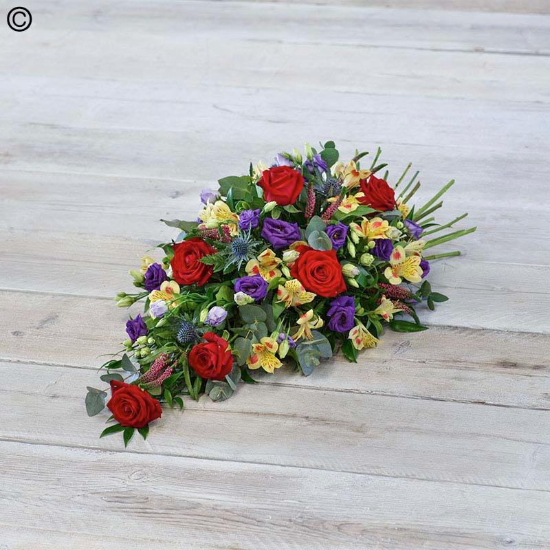 Woodland Rose & Lisianthus Teardrop Spray