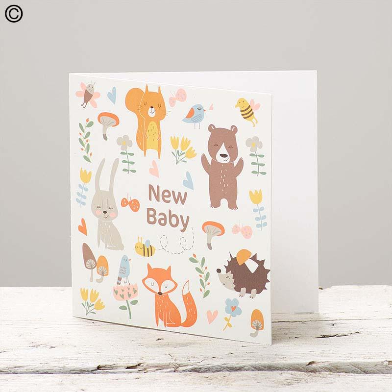 New Baby Woodland Greeting Card