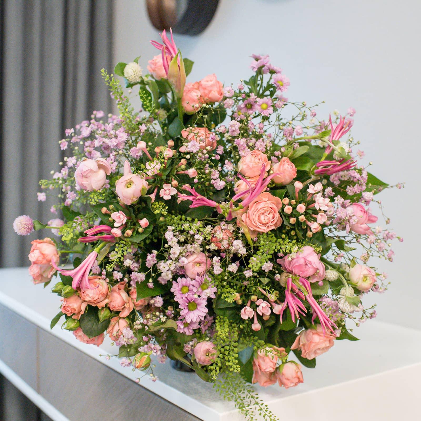 Exquisite Pink Spray Rose & Bouvardia Bouquet